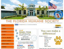 Tablet Screenshot of floridahumanesociety.org